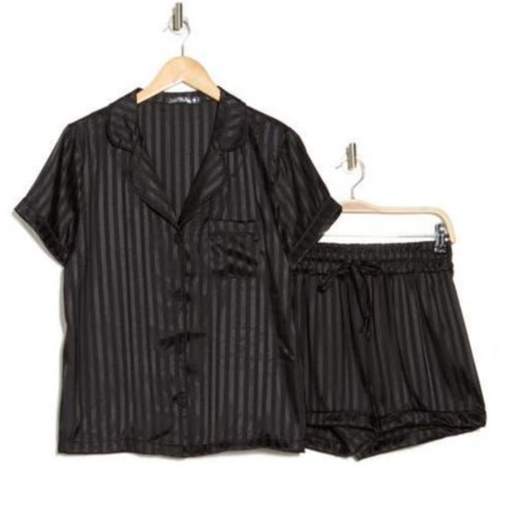 Tart Black Dixie Charmeuse Pajamas Set